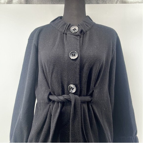 Vince tie front cardigan sweater cashmere cotton blend luxury minimalist sz sm - Picture 7 of 12